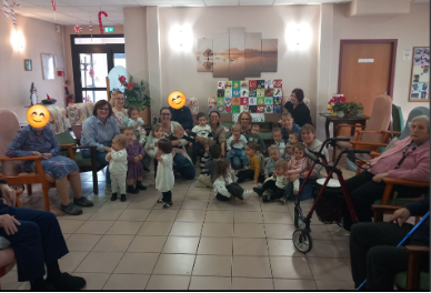 retrouvailles familles et résidents